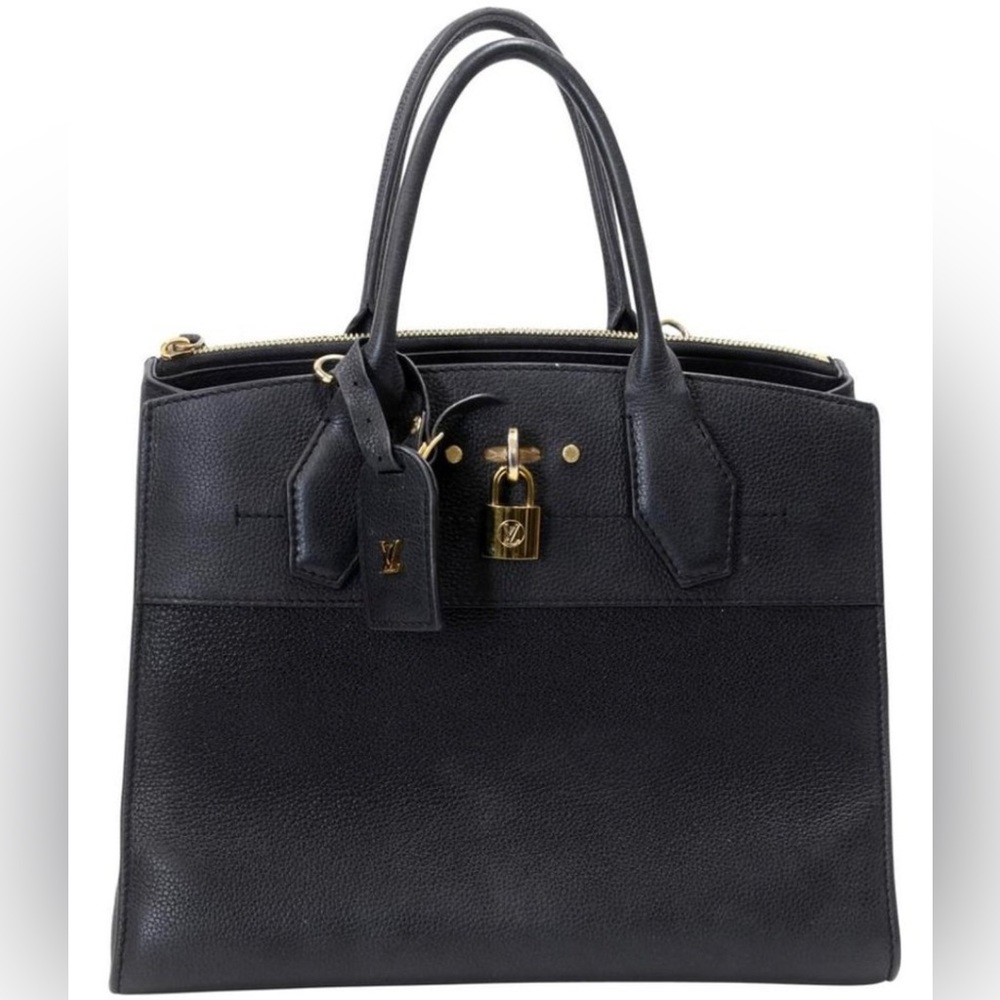 Sold sold Louis Vuitton Mm Leather City Steamer Tote - Picture 2 of 15
